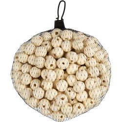 Treperle, dia. 20 mm, hullstr. 4 mm, natur, 200 stk./ 1 pk.