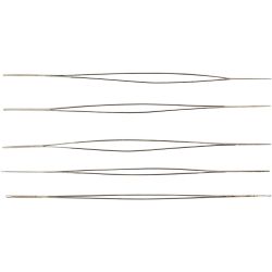 Perlen&aring;l, L: 6 cm, tykkelse 0,3 mm, 5 stk./ 1 pk.